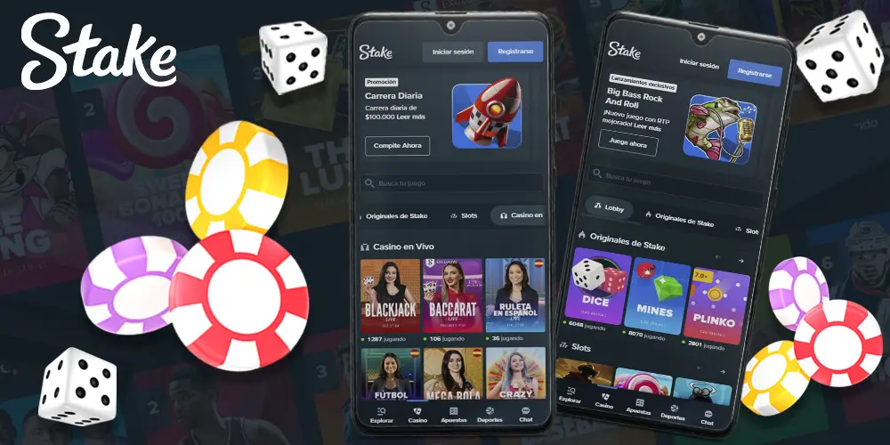 Información sobre la sección de casino en Stake