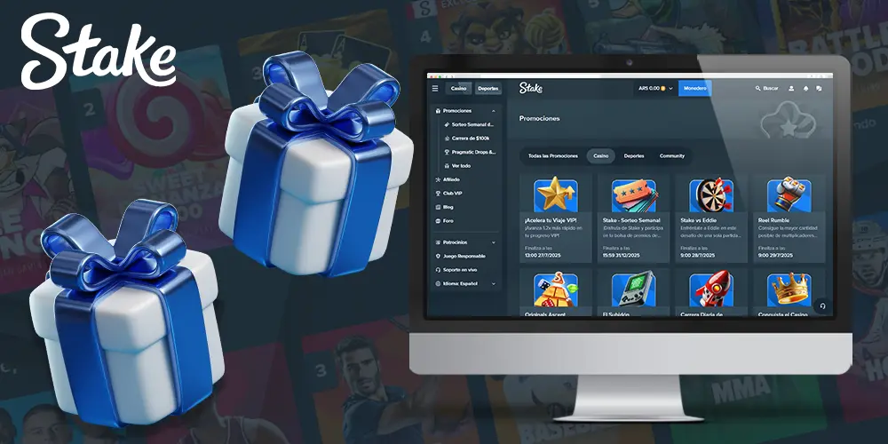 Información sobre los bonos de casino Stake