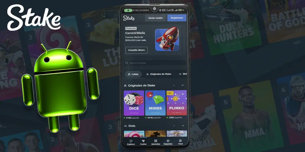 Cómo descargar la aplicación móvil Stake para Android, paso 1