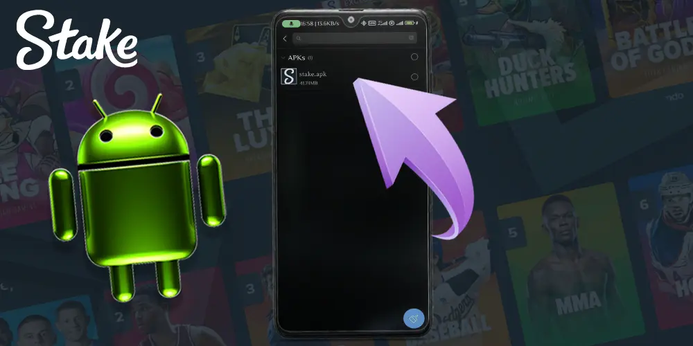 Cómo descargar la aplicación móvil Stake para Android, paso 3