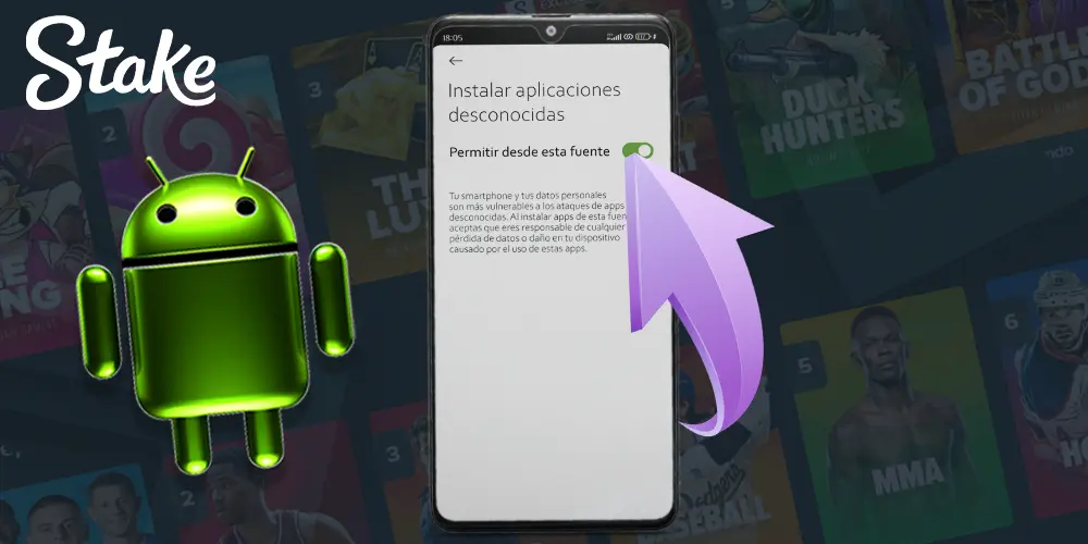 Cómo descargar la aplicación móvil Stake para Android, paso 4